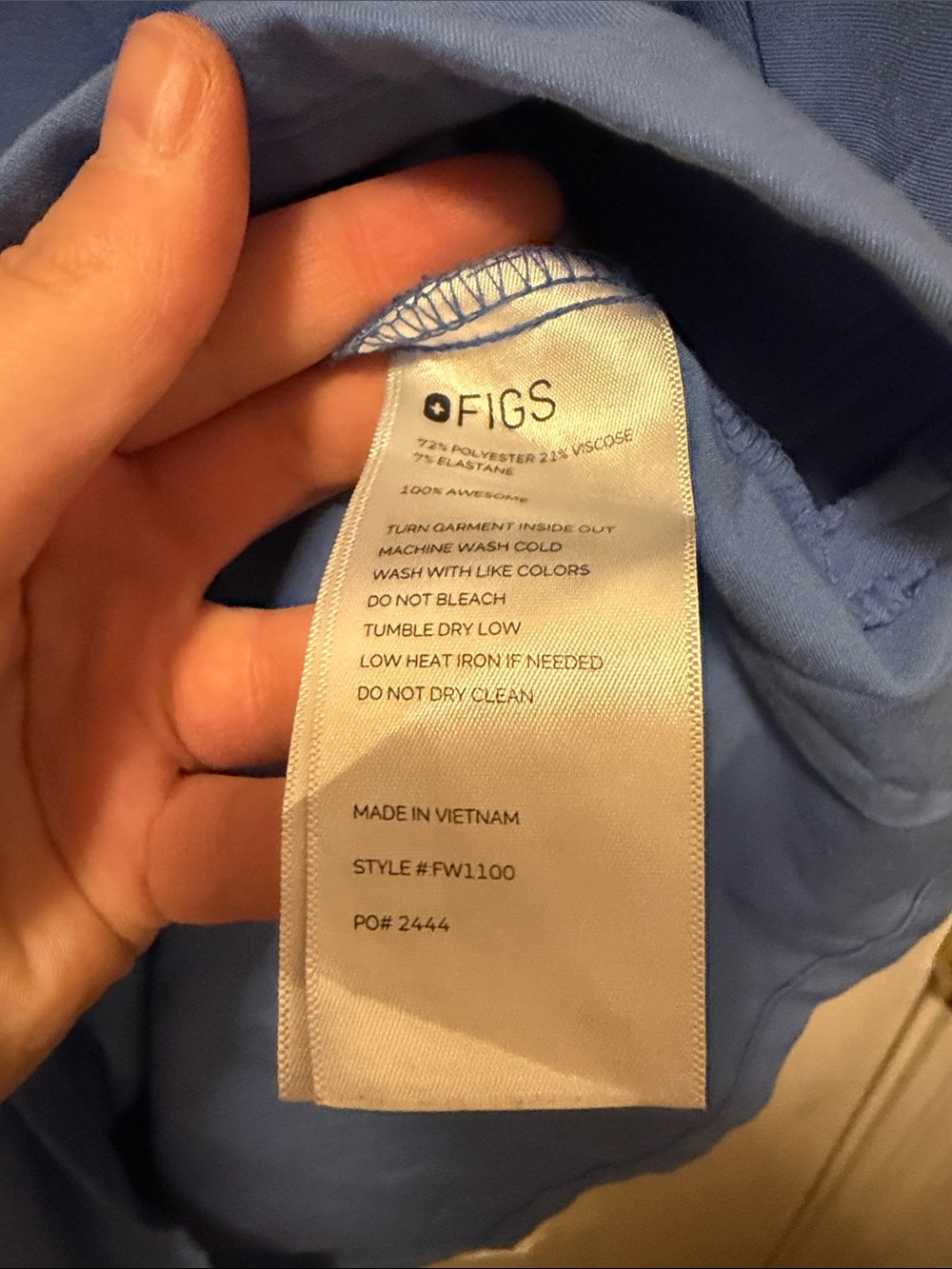 FIGS Casma 3 Pocket in Ceil Blue - Picture 5 of 5